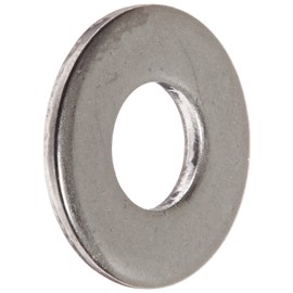 300 Stainless Steel Flat Washer, Plain Finish, Meets MS 15795, 1" Hole Size, 1.06" ID, 2" OD, 0.135" Nominal Thickness