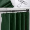 SPXTEX Dark Green Shower Curtains 72 inches Long Waterproof Fabric