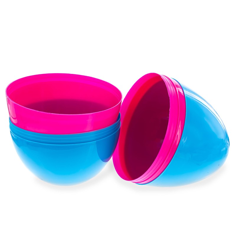 BestPysanky Set of 2 Pink and Blue Giant Jumbo Large