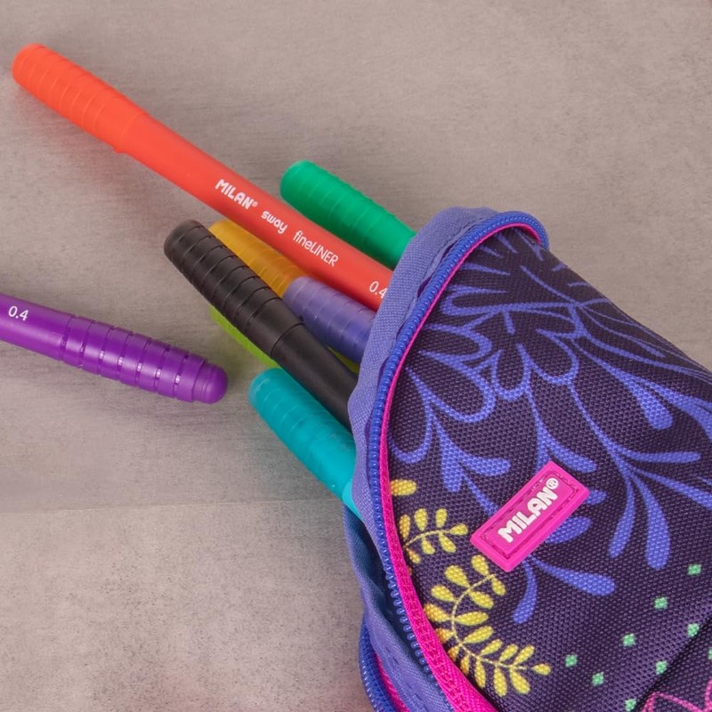 MILAN® Fireflies Series Vertical Pencil Case Purple