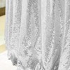 WISPET Silver Sequin Tablecloth 108" Round Sparkly Drape Table Cloths