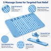 Soft TPR Extra Large Acupressure Foot Massage Mat With Removable