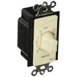 Westek TMSW15MI Hardwire Indoor In-Wall 15 Minute Mechanical Countdown Timer, Ivory