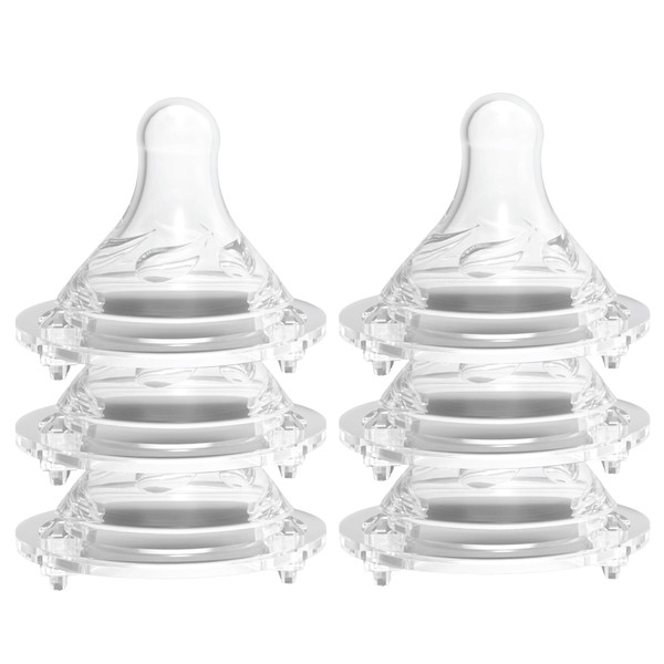 Avima Baby Anti Colic Nipples for Wide Neck Bottles, Silicone