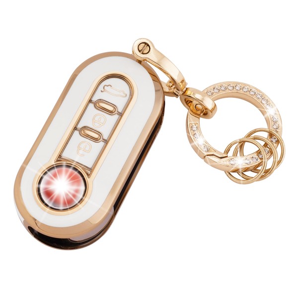 Koaudb for Fiat Key Covers Compatible with Fiat 3 Button
