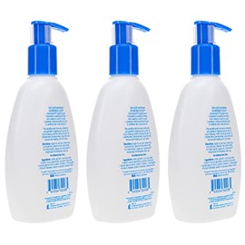 Vanicream Gentle Facial Cleanser for Sensitive Skin with Pump Dispenser, 8 Oz (Pack of 3)