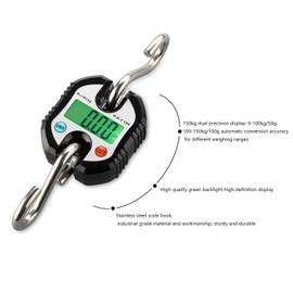 Hoyer Lift Scale for Home Use - Simple and Fast, Maximum Weight 330lb (Black)