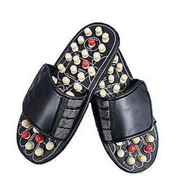 Acupressure Slippers for Foot Health & Blood Circulation - Rotating Retractable Indoor/Office Slippers Acupressure Slippers (42-43)