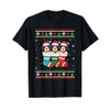 Ugly Xmas Sweater Havanese Dog In Christmas Socks T-Shirt