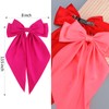 Velscrun 3Pcs Hair Bows for Women Pink Hair Bow Red