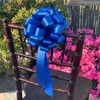 Blue Decorative Pull Bows - 8" Wide, Set of 6,