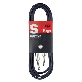 Stagg SAC3PS DL - Cable de instrumento de conector a conector (3 m/10 pies)