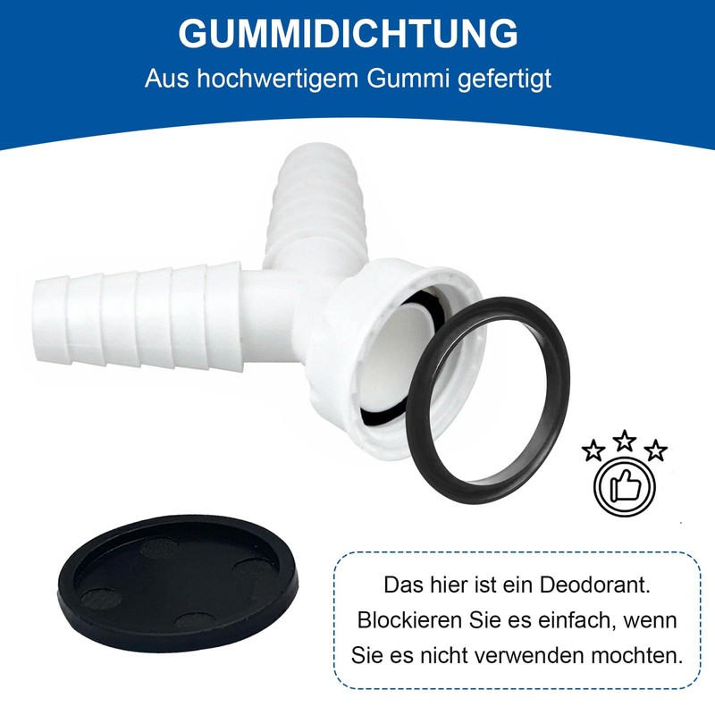 XHNKEG Washing Machine Connection Adapter, Double Connection Washing Machine 1