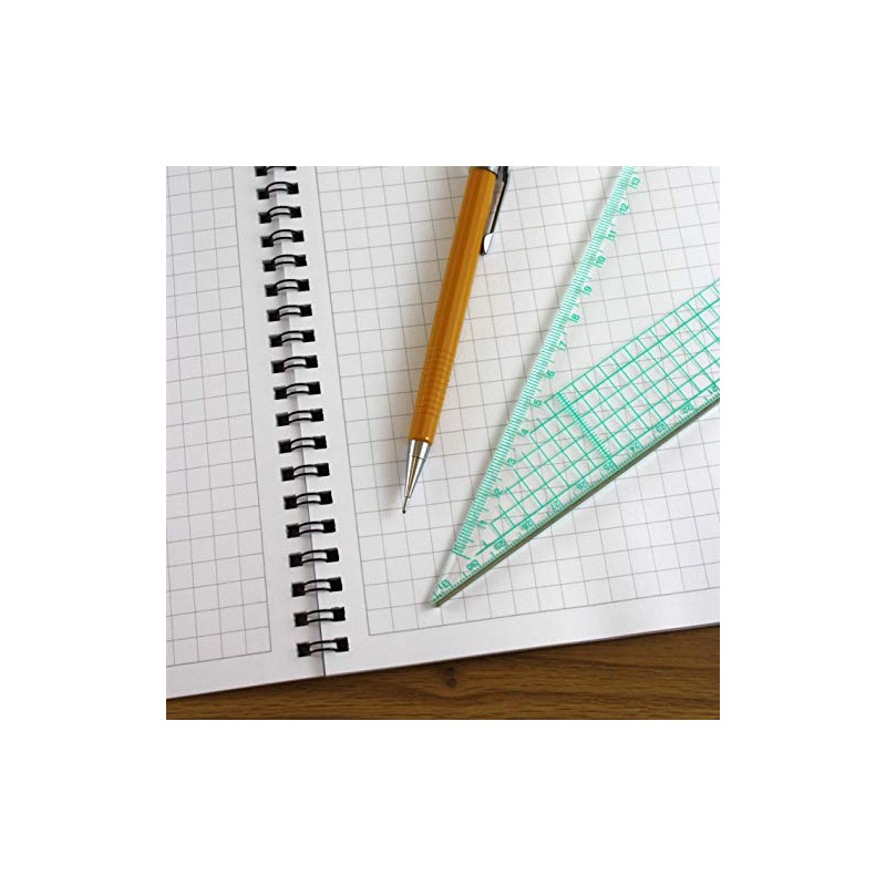 A4 Graph Paper 7mm 0.7cm Squared Jotter Pad, 50 Pages