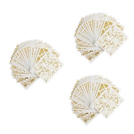 Baluue 3sets Girl Nail Stickers Women Nail Art Sticker Shiny Decals 3D Art Strips for DIY 20pcs*3