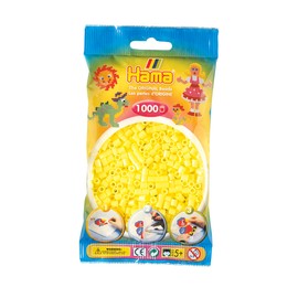 Hama Beads Bag | Approx. 1000 Midi Fuse Beads | Mosaic Decoration Arts & Craft for Creative Children Ages 5+ | Pastel Yellow