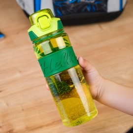 JOLLY Drinking Bottle 750 ml, Leak-Proof, BPA-Free, Dishwasher Safe, Non-Slip Grip, Safety Lock & Carry Strap, Ideal for School, Sports & Everyday Use