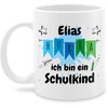 Tasse Tassen 325ml - Einschulung Schulanfang - Hurra ich bin