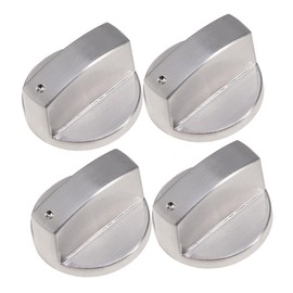 LABRIMP 4pcs Gas Stove Knob Zinc Alloy Metal Knob Easy Install Replacement for Burner Control