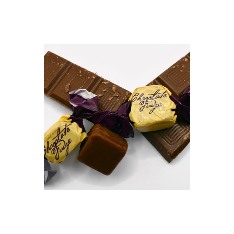 Gardiners of Scotland Handmade Fudge 300g Tin, Belgian Dark Chocolate