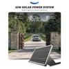 ZUMI Gate Opener Solar Panel, 30W Solar Panel for Automatic