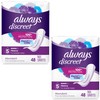 Always Discreet Incontinence Pads, Maximum, Regular Length, 48 ea -