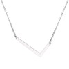 U7 Large L Pendant Stainless Steel Name Chain Silver Alphabet