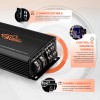 Amplificador de Audio Audishako 4 Canales Clase D 2400W MHD130.4D