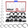 Hilitchi 322PCS 14 Sizes 65Mn Steel Round Wire Snap Rings
