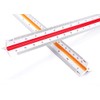 Scale Ruler, Plastic Triangular Scale, 30 cm Metric Scales 1:100