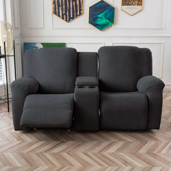 Unbranded Recliner Loveseat Cover with Middle Console Sofa slipcover, Stretch