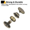 HARFINGTON 30 Sets Press-Stud Cap Buttons 12.5mm Metal Snap Fastener