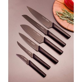 Tramontina 8" Gyuto Knife Made in Brazil Nigma Black 23684/108 TRAMONTINA