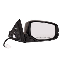 Spieg Passenger Side Mirror for 2013-2017 Honda Accord Power Adjustment Heated Glass Manual Fold Turn Signal Light Black 7 Pins Right HO1321275
