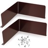 2 Pcs Gutter Valley Splash Guards Downspout Diverter Roof Rain