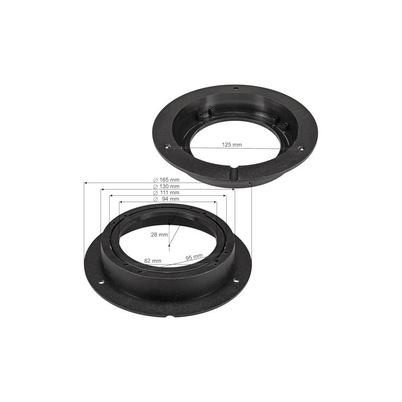 Speaker Adaptor for Mercedes A W169, W245, 100/120 mm Rear