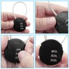 Waziaqoc 2 Pcs Wire Rope Lock, Mini Combination Lock, Wire