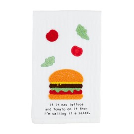 Mud Pie Burger Circa Waffle Towel; 26" x 16 1/2"