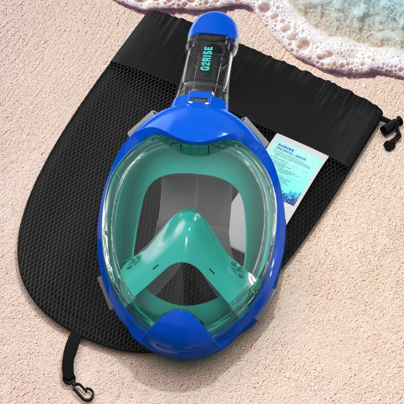 G2RISE® Children's Snorkel Mask, Full Mask, 6-10 Years, Foldable Snorkel