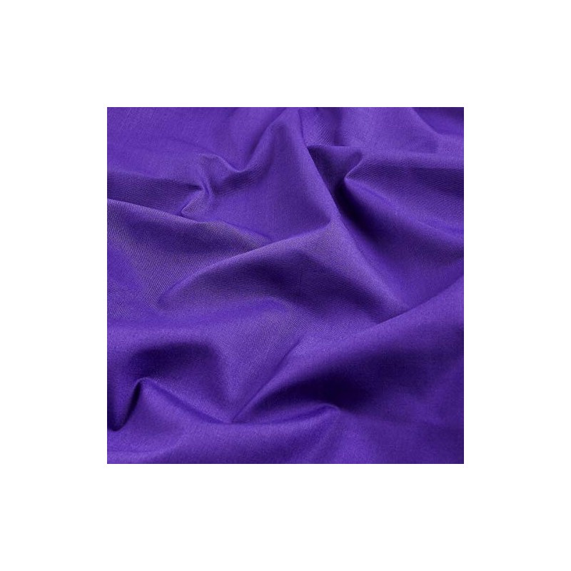 60" Poly Cotton Broadcloth Purple, Fabric by the Yard