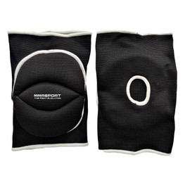 Pair of Elastic Cotton Volleyball Padded Knee Pads EVA Sports Volley Knee Pads (L,Black)