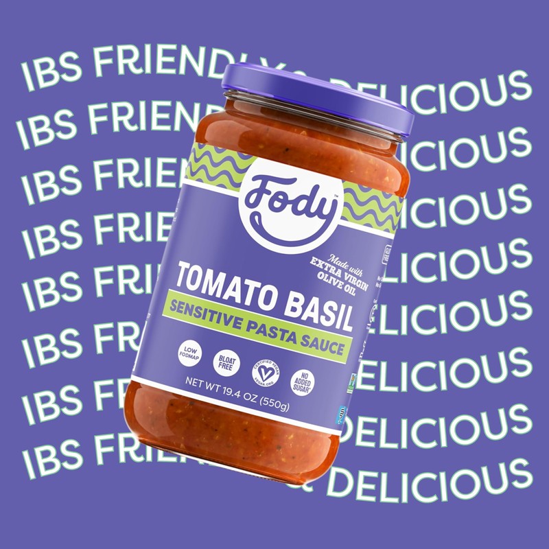 Fody Foods Tomato Basil Pasta Sauce, 19.4 Oz, Garlic and