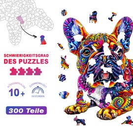 Individz Wooden Puzzle for Adults Children, Unique Animal-shaped 3D Seabed Wooden Puzzle, Creative Birthday Gift for Adults (L-34 x 32.5 cm, 250 Pieces)