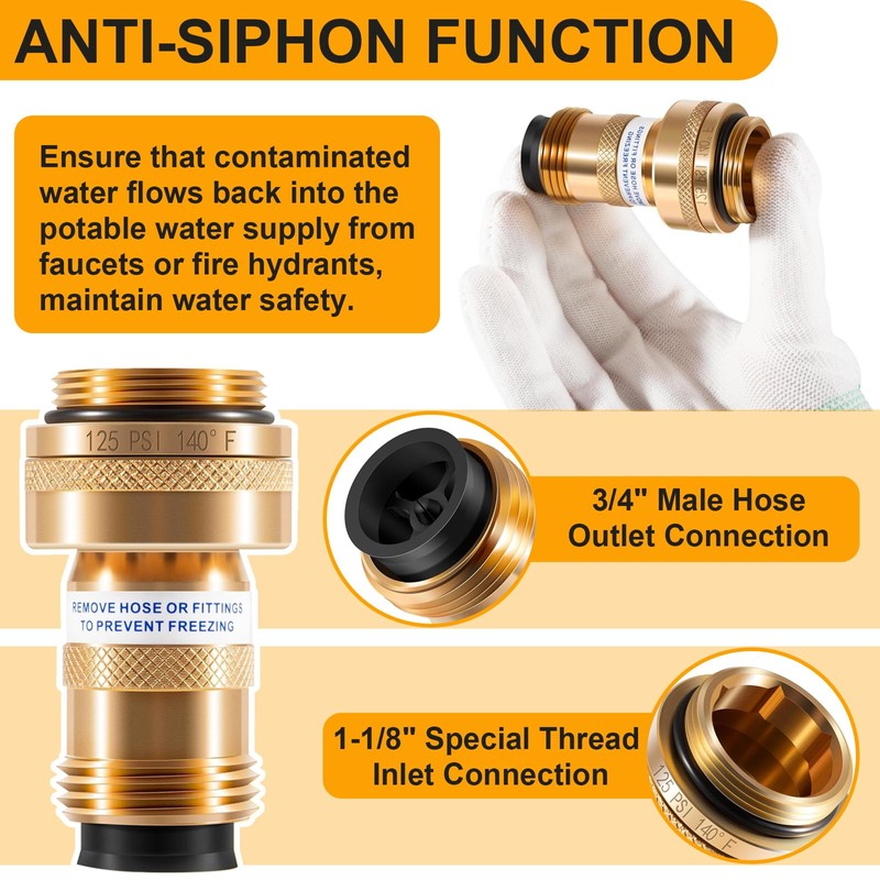 Replace for 50HA-BR Brass Vacuum Breaker Fit for Woodford Models