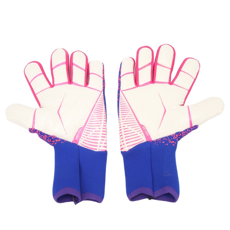 1Pair Goalkeeper Gloves Soccer Goalie Gloves Latex Strong Grip Breathable