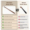 Xentrawave Wooden Shoe horn Long Handle for Seniors -23.6in Long