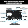 1 Piece Multi-Tool, Stainless Steel Card Tool with Leather Case,