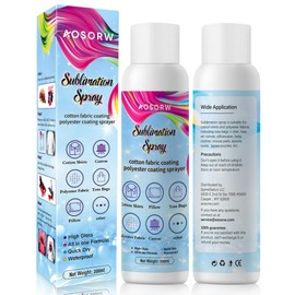 AOSORW Sublimation Spray for Cotton Shirts: Sublimation Coating Supplies for T-Shirts Canvas Polyester (6.76 oz / 200 mL)