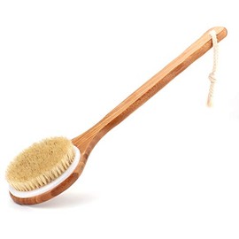 10Pack Shower Brush Wooden Handle Bath Brush Natural Boar Bristles Brush for Bath