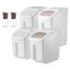Happybuy Rice Storage Container, 3.5Gal/15Lx2 + 4.5Gal/20Lx2 Large Dog Food